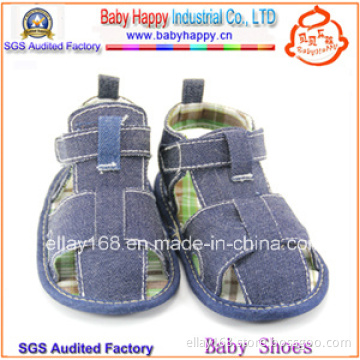 New Cute Handmade Blue Boys Baby Sandals
